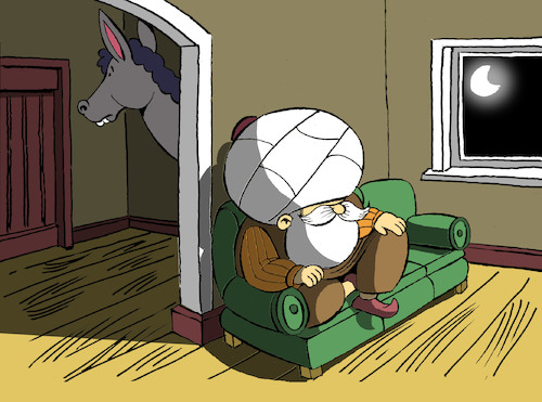 Cartoon: Nasreddin Hodja... (medium) by berk-olgun tagged nasreddin,hodja