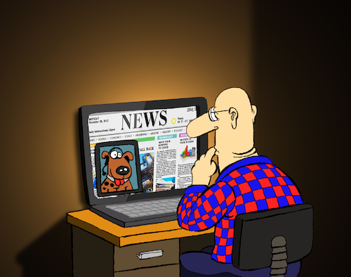 Cartoon: Newspaper... (medium) by berk-olgun tagged newspaper