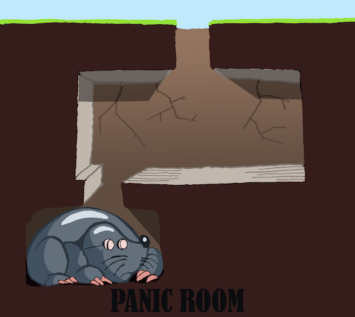 Cartoon: Panic Room... (medium) by berk-olgun tagged panic,room