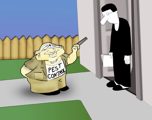 Cartoon: PEST CONTROL.. (medium) by berk-olgun tagged pest,control