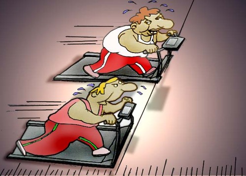 Cartoon: photofinishing of the obesity.. (medium) by berk-olgun tagged photofinishing