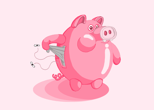 Cartoon: Pig Money Box... (medium) by berk-olgun tagged pig,money,box