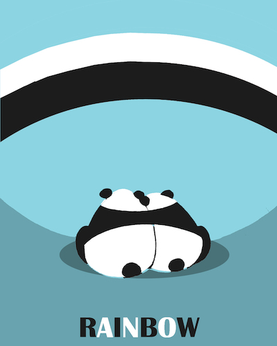 Cartoon: Rainbow.. (medium) by berk-olgun tagged rainbow