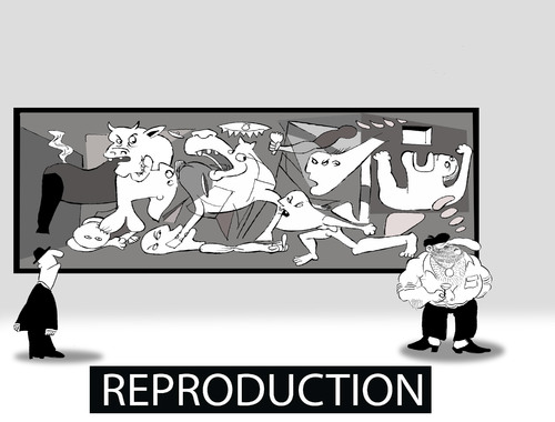 Cartoon: Reproduction-Guernica... (medium) by berk-olgun tagged reproduction