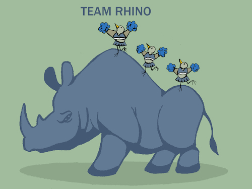 Cartoon: Rhino Team... (medium) by berk-olgun tagged rhino,team