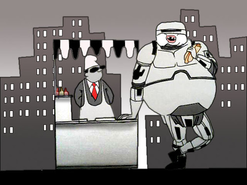 Cartoon: Robo-cop 2011.. (medium) by berk-olgun tagged robo,cop,2011