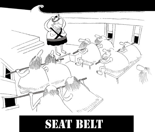 Cartoon: SEAT BELT... (medium) by berk-olgun tagged seat,belt