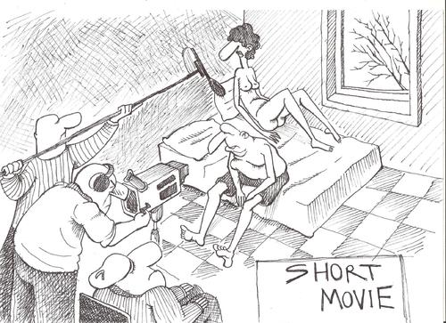 Cartoon: SHORT MOVIE.. (medium) by berk-olgun tagged short,movie