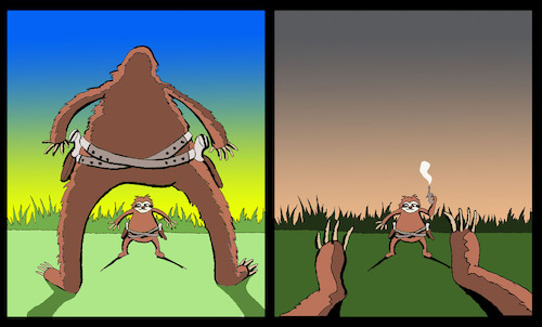 Cartoon: Sloth Duel... (medium) by berk-olgun tagged sloth,duel