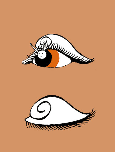 Cartoon: Snail Camouflage... (medium) by berk-olgun tagged snail,camouflage