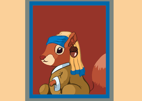 Cartoon: Squirrel... (medium) by berk-olgun tagged squirrel