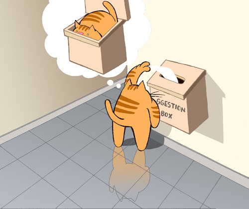 Cartoon: Suggestion Box... (medium) by berk-olgun tagged suggestion,box