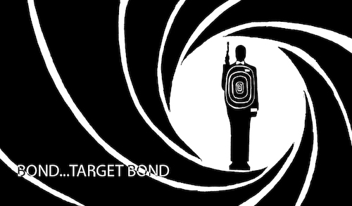 Cartoon: Target Bond... (medium) by berk-olgun tagged target,bond
