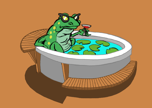 Cartoon: The Rich Frog... (medium) by berk-olgun tagged the,rich,frog