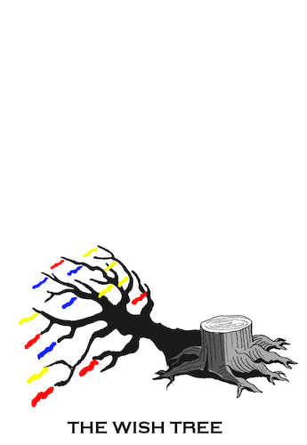 Cartoon: The Wish Tree... (medium) by berk-olgun tagged the,wish,tree