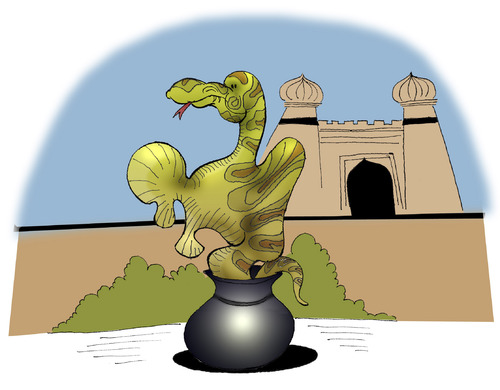 Cartoon: The Wrong Snake... (medium) by berk-olgun tagged the,wrong,snake
