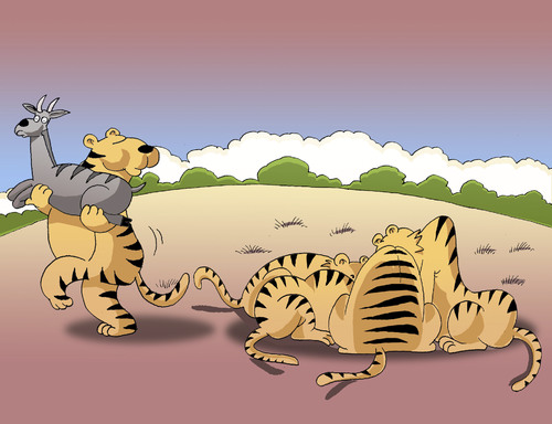 Cartoon: Tigger... (medium) by berk-olgun tagged tigger