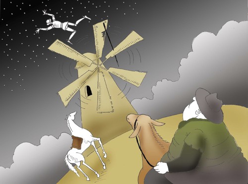 Cartoon: To Reach the Stars.. (medium) by berk-olgun tagged the,reach,to,stars