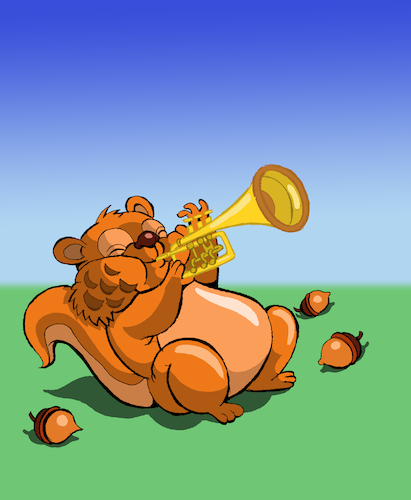 Cartoon: Trumpet... (medium) by berk-olgun tagged trumpet