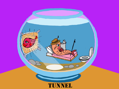 Cartoon: Tunnel... (medium) by berk-olgun tagged tunnel