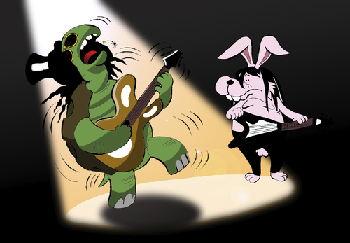 Cartoon: Turtle Slash... (medium) by berk-olgun tagged turtle,slash