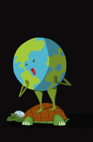 Cartoon: Turtle Weight ... (medium) by berk-olgun tagged turtle,weight