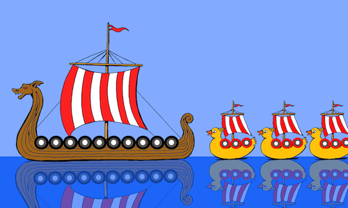 Cartoon: Viking Ship... (medium) by berk-olgun tagged viking,ship