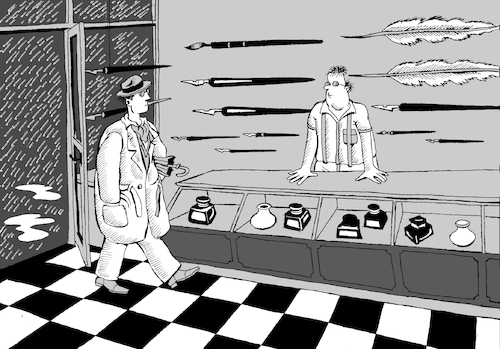 Cartoon: Weapons Store... (medium) by berk-olgun tagged weapons,store