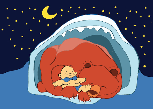 Cartoon: Winter Sleep... (medium) by berk-olgun tagged winter,sleep
