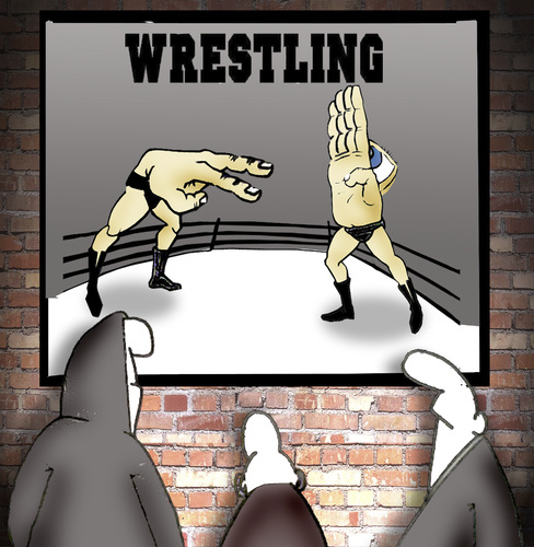Cartoon: WRESTLER.. (medium) by berk-olgun tagged wrestler