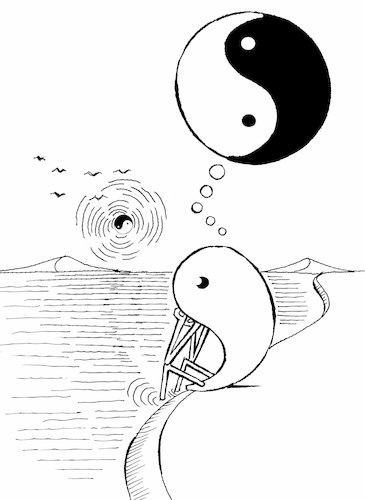 Cartoon: Yin Yang... (medium) by berk-olgun tagged yin,yang