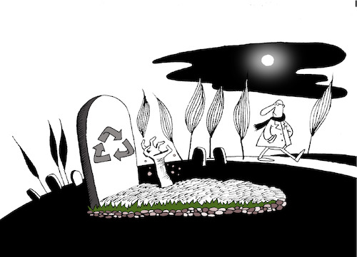 Cartoon: Zombie... (medium) by berk-olgun tagged zombie