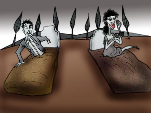 Cartoon: Zombie Attack.. (medium) by berk-olgun tagged zombie,attack
