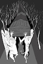Cartoon: Angel and Devil... (small) by berk-olgun tagged angel,and,devil