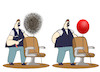 Cartoon: Barber vs Balloon... (small) by berk-olgun tagged barber,vs,balloon