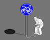 Cartoon: Bike Sign Pump... (small) by berk-olgun tagged bike,sign,pump