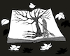 Cartoon: Book Page Leaves... (small) by berk-olgun tagged book,page,leaves
