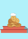 Cartoon: Buddha Chef... (small) by berk-olgun tagged buddha,chef