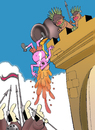 Cartoon: Castle of the Cannibals.. (small) by berk-olgun tagged castle,of,the,cannibals