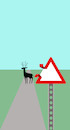 Cartoon: Deer Sign ... (small) by berk-olgun tagged deer,sign