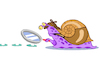 Cartoon: Detective Snail... (small) by berk-olgun tagged detective,snail
