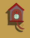 Cartoon: Dog House Clock... (small) by berk-olgun tagged dog,house,clock