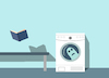 Cartoon: Ghost Laundry... (small) by berk-olgun tagged ghost