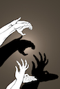 Cartoon: Hand Shadow... (small) by berk-olgun tagged hand,shadow