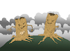 Cartoon: Horror Trees... (small) by berk-olgun tagged horror,trees