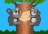 Cartoon: Koala in Love... (small) by berk-olgun tagged koala,in,love