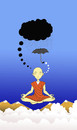 Cartoon: Meditation... (small) by berk-olgun tagged meditation