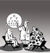 Cartoon: Mind Reader... (small) by berk-olgun tagged mind,reader
