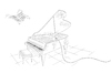 Cartoon: Piano Notes... (small) by berk-olgun tagged piano,notes