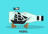 Cartoon: Rebel... (small) by berk-olgun tagged rebel